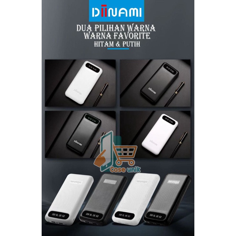 PowerBank DIINAMI  10000mah A89 2.1A Dual Input Port Type C &amp; Micro USB Original Fast Charging Real Capacity GARANSI 1 TAHUN CS4771