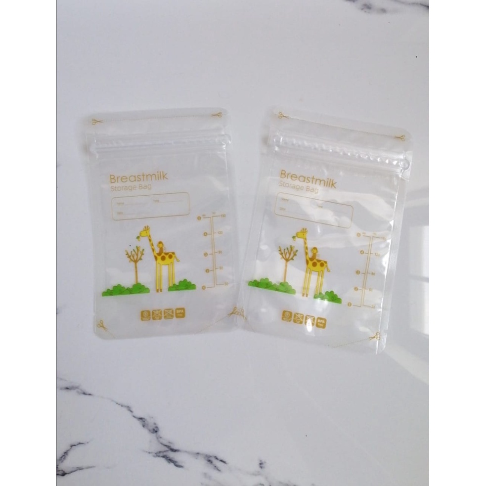 Kantong Penyimpan Asi KIDZONE 150ML isi @30pcs Double Zipper / Breastmilk Storage Bag 150ML