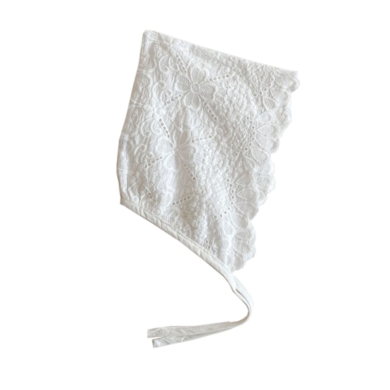 Gro Topi Bayi Perempuan Hiasan Bunga Ruffle Bahan Katun