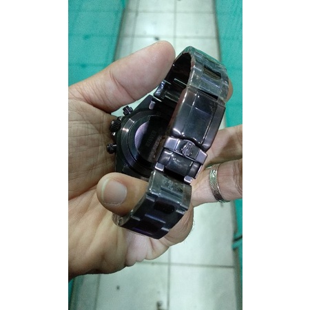 jam tangan daytona klasik chronograph jam sporty pria jam klasik pria solid steel