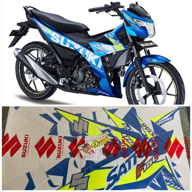 Striping Stripping Tape Set Livery Biru Moto GP Ecstar 2019 Satria Fu Fi Raider FI Original SGP