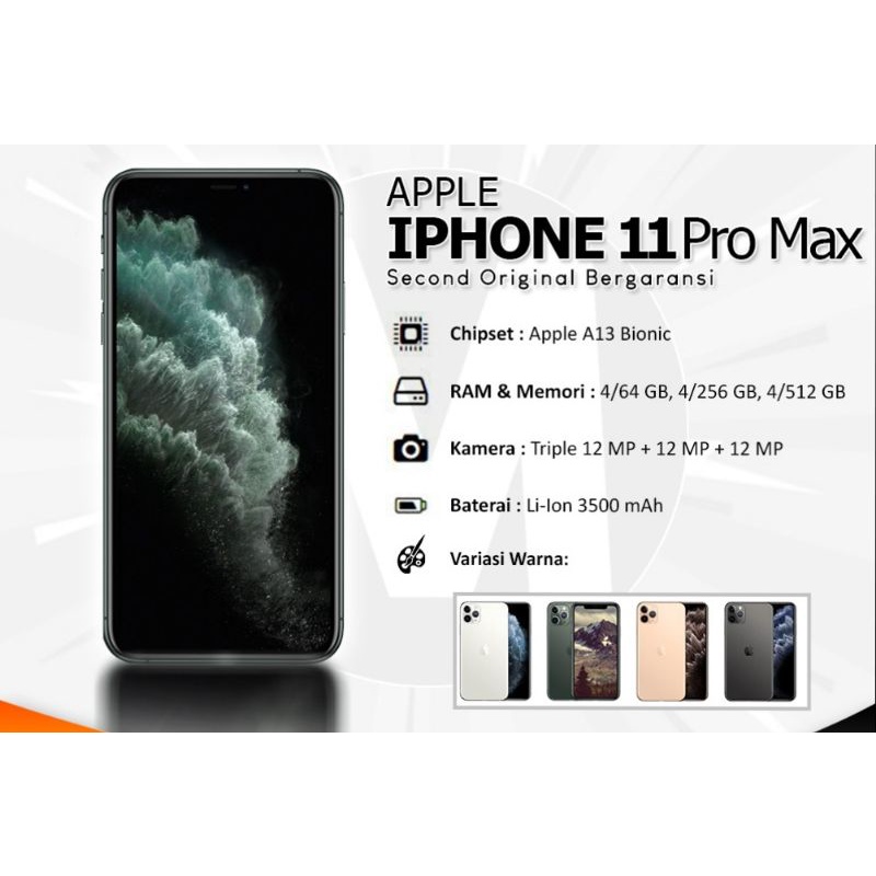 IPHONE 11 PRO MAX 256GB (SECOND ORIGINAL)
