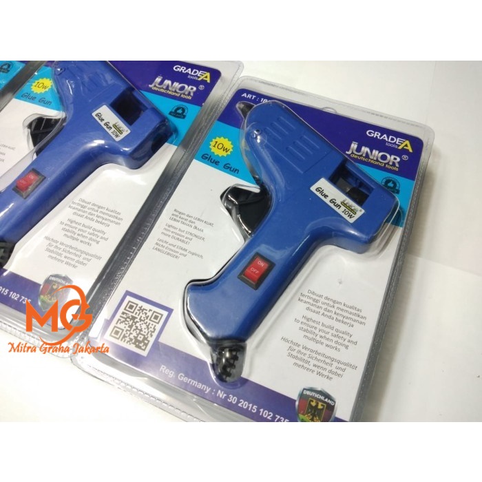 

Alat Lem Tembak 10 Watt glue gun bakar Tmbl On OFF Junior mrp Prohex MGJ