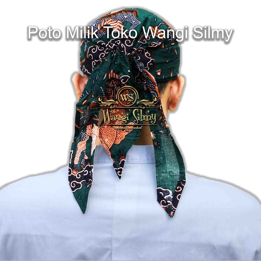 GTR Iket Sunda Batik Singa Barong Khas Cirebon - Blangkon Sunda Motif Batik Cirebon - Blangkon Iket