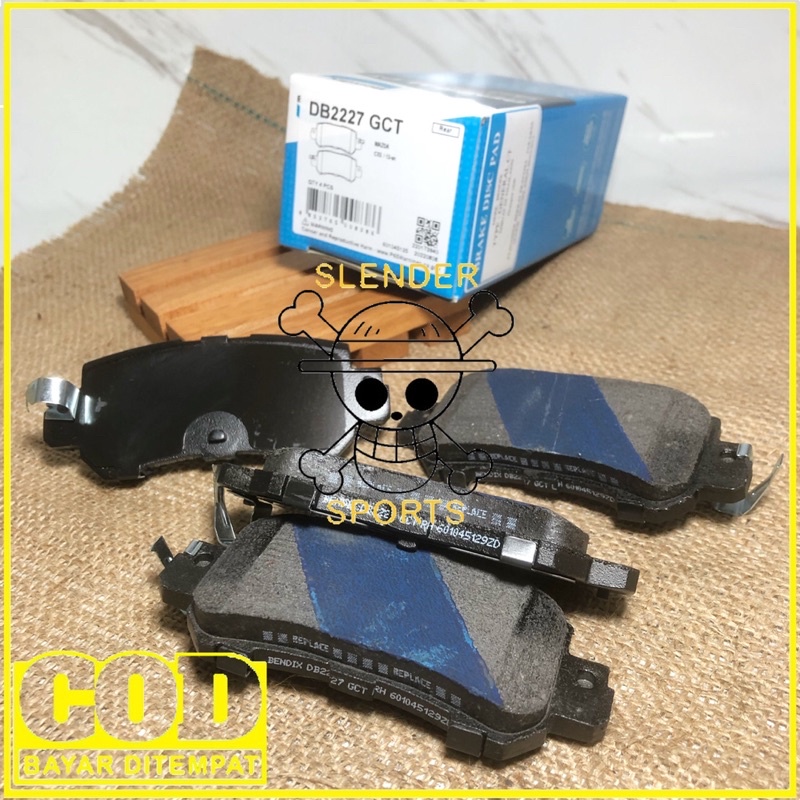 BRAKE PAD CX 5 REAR BENDIX - KAMPAS REM BELAKANG MAZDA 2 SKYACTIVE CX 5 DB 2227 GCT