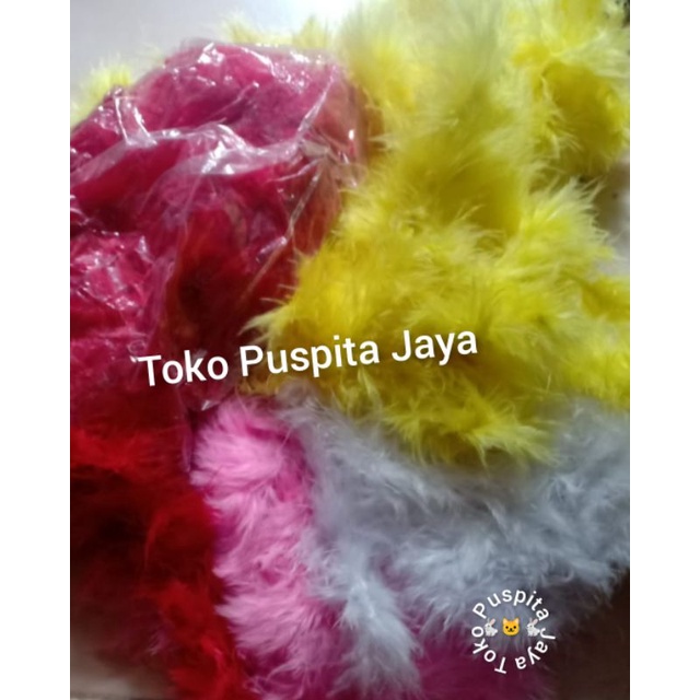 Bulu bulu ayam meteran