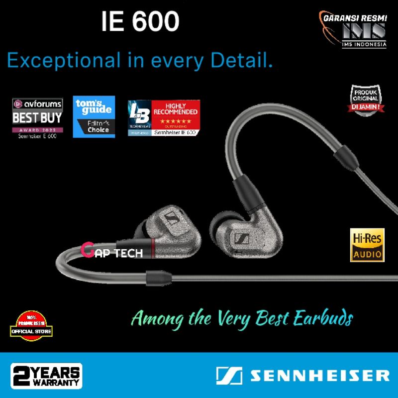 Sennheiser IE 600 / IE600 Premium Audiophile In-Ear Headphones / IEM Original