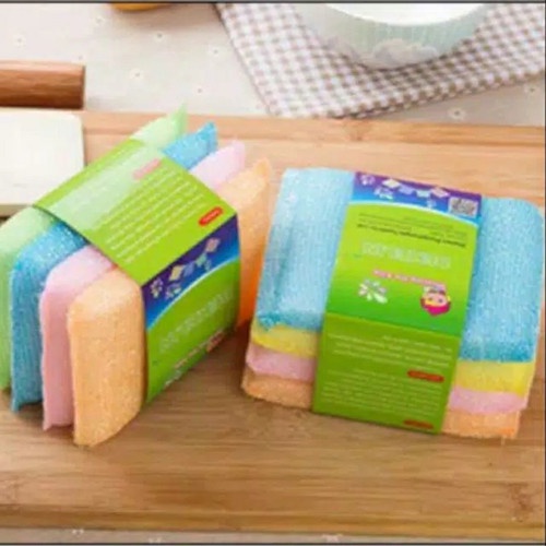 Spons Sponge Spon Serbaguna isi 4 Pcs Dapur