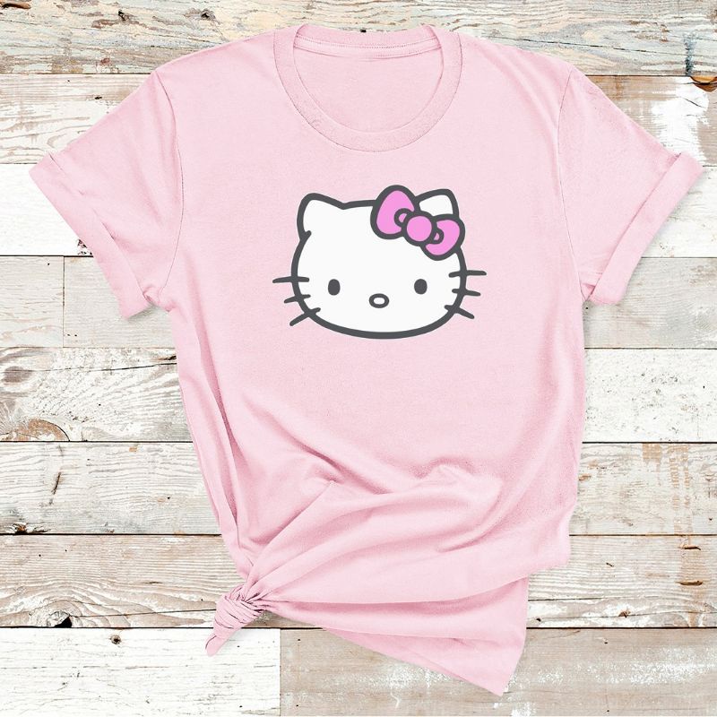 KAOS KATUN HELLO KITTY ANAK-ANAK &amp; DEWASA/KAOS KATUN 24S HELLO KITTY HEAD