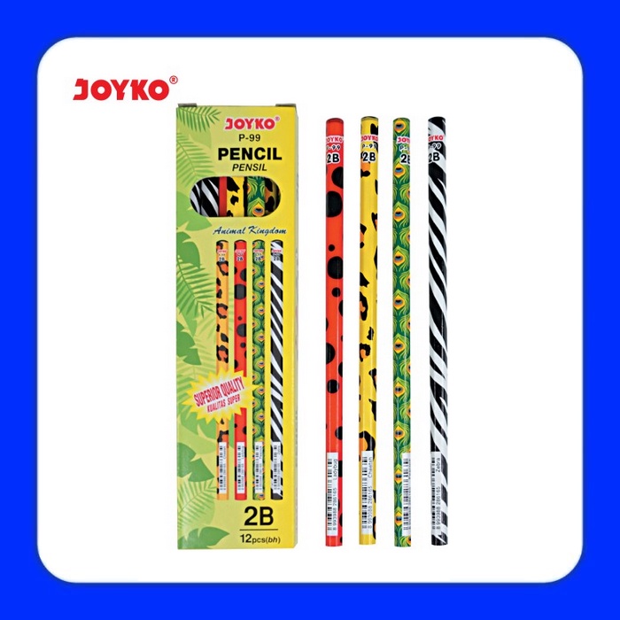 

JOYKO Pensil 2B P 99 Motif Animal Kingdom 1 Pak - 12 Pcs