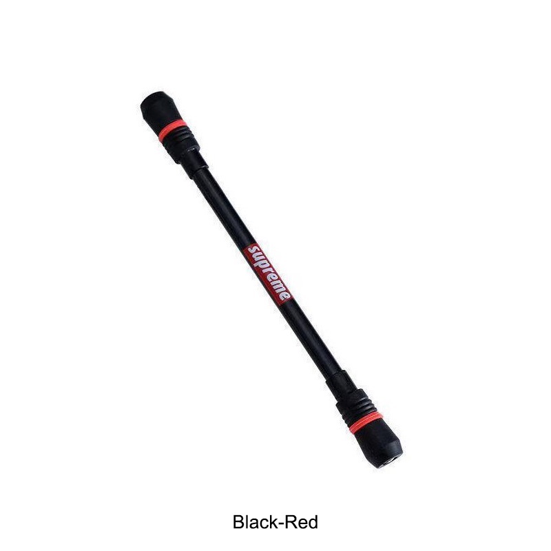 COD ❤️ Pen Puter Spinner Toys/ Spinning Pen/ Pulpen Putar Spinner/ Bolpoin Anti Slip Untuk Anak / Dewasa Anti Stress Rotating Pen Impor Harga Rendah-Bellamy's-1-Black-Red
