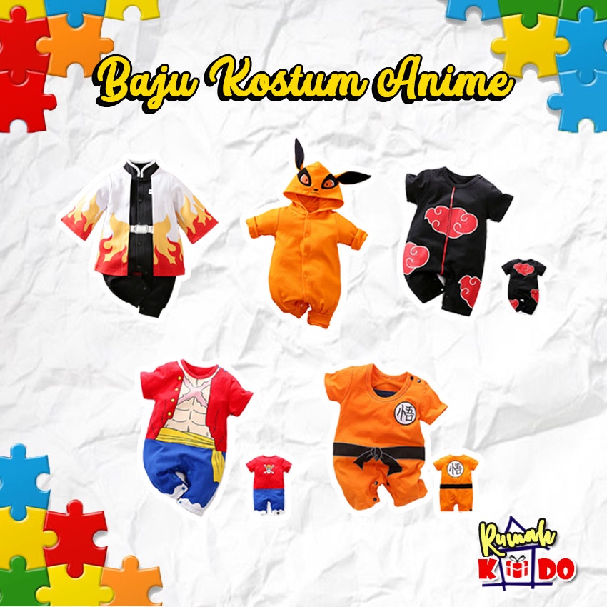 BISA COD Baju Kostum Bayi/Anak Laki Perempuan Baju Kostum Anime