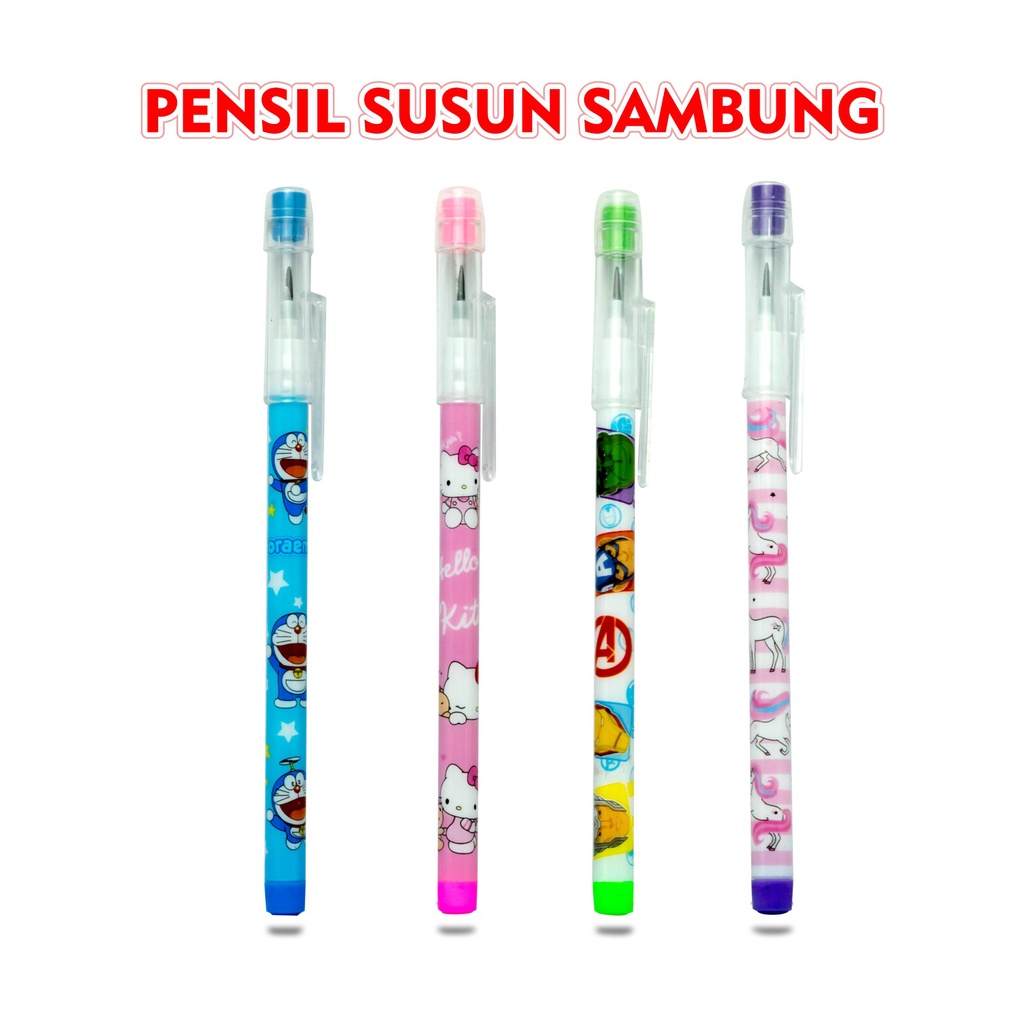 

Pensil Mekanik Susun Sambung Alat Tulis Anak Motif Karakter