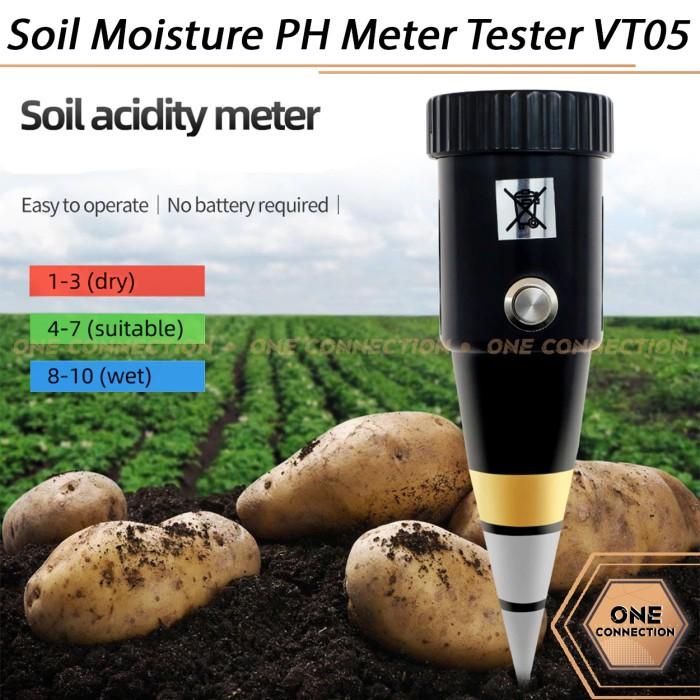 Alat Ukur Alat Ukur Kelembaban Tanah Soil Moisture Ph Meter Tester Vt05 (Vt-05)