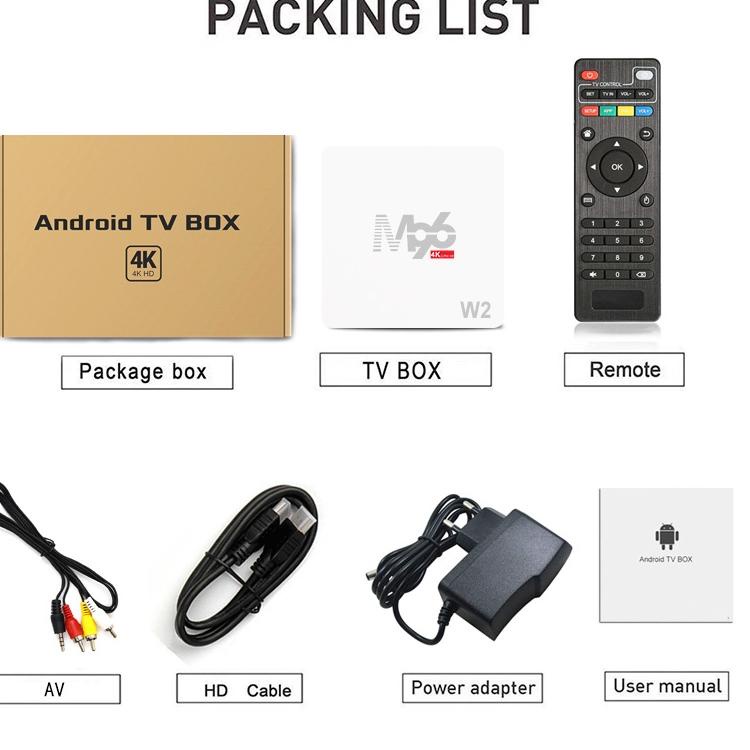 kodea1A9m--Tv Box 4GB RAM 32GB ROM Support Bluetooth 4K Android10.0 STB M96-W2 H6 Android Tv Box Sma