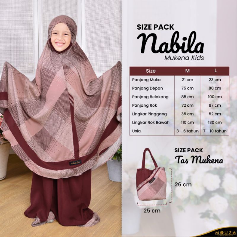 Mukena anak Nabila by Mouza Collection