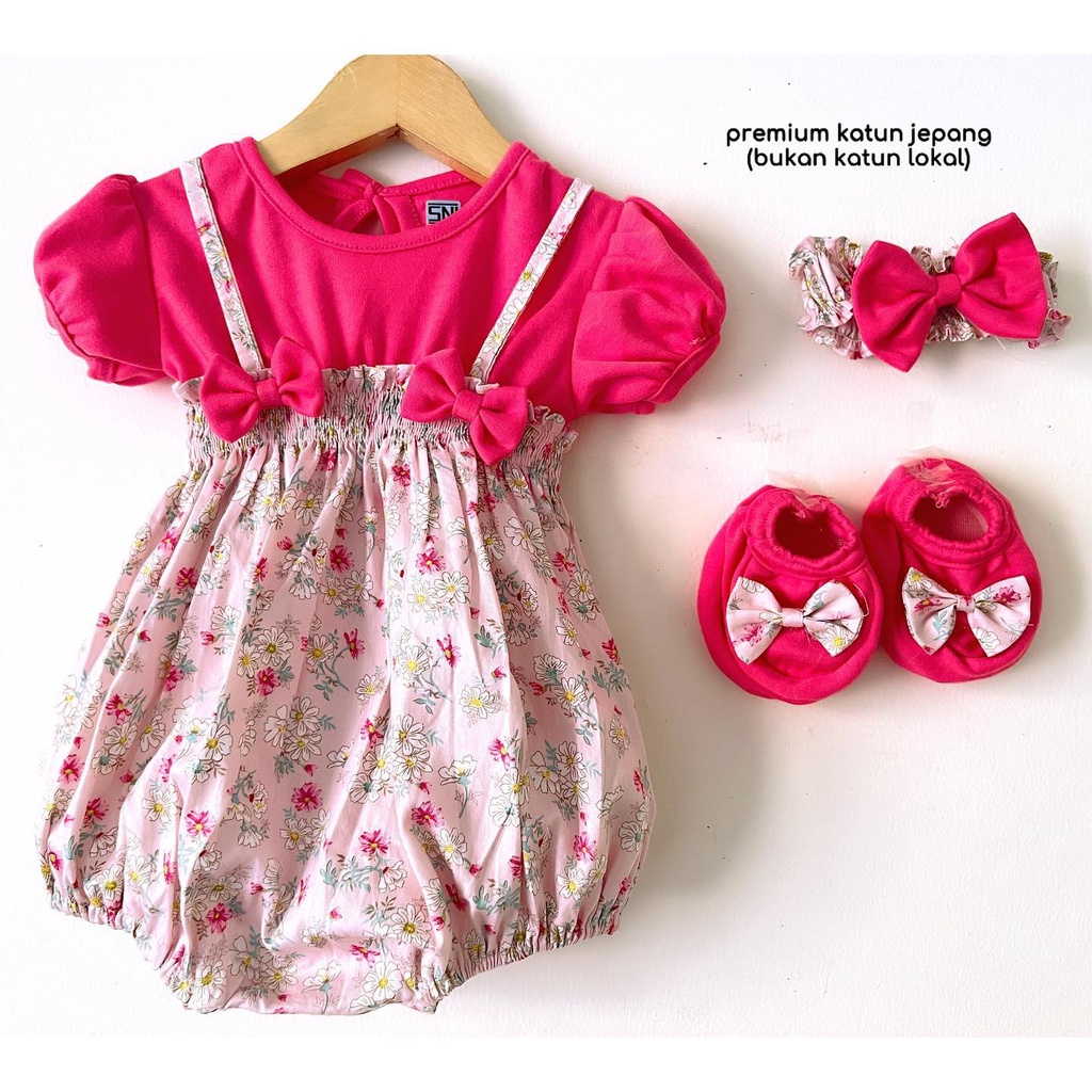 HARPER CLOWN Premium Katun Jepang Baju setelan rok bunga pergi lucu fashion anak bayi cewe perempuan murah Kayle