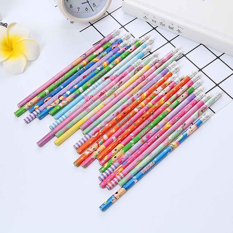 12pcs Pencil Pensil HB Penghapus OSM-ST0034