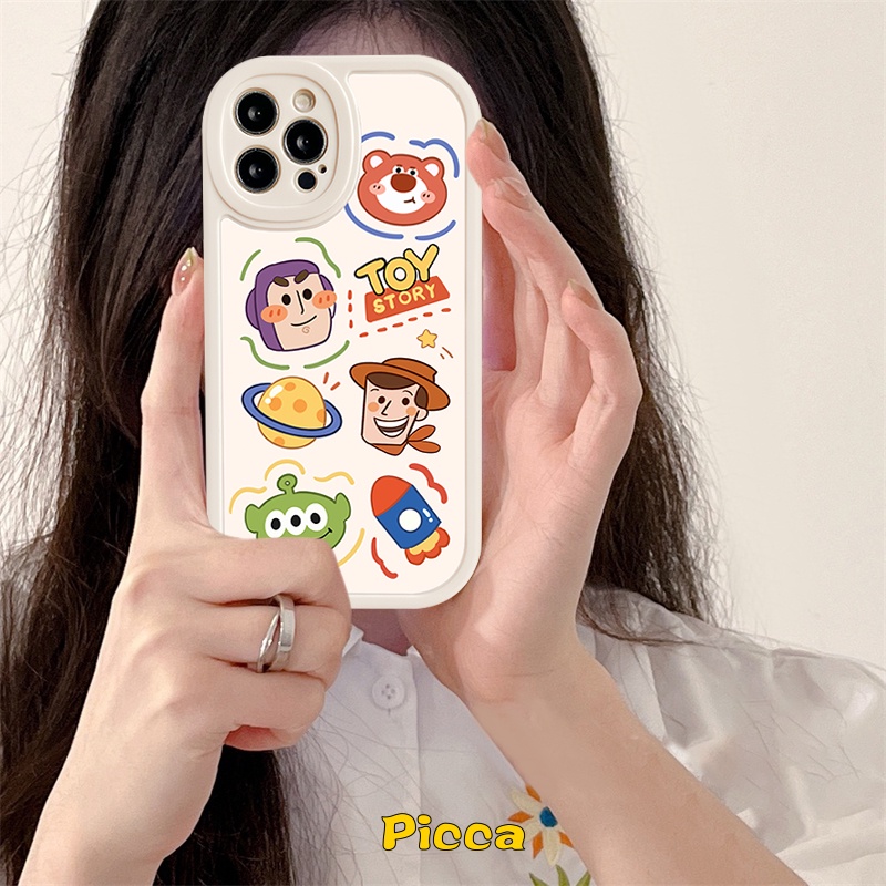 Kartun Lucu Toy Story Losto Casing C53 Realme GT Master Edition C30 C15 C21Y C25Y C31 C25 C35 C25s C12 8 8i 9i C17 C3 C11 C21 C20 8Pro C20A 6 6i 5i 5s 5 6s Cute Bear TPU Cover