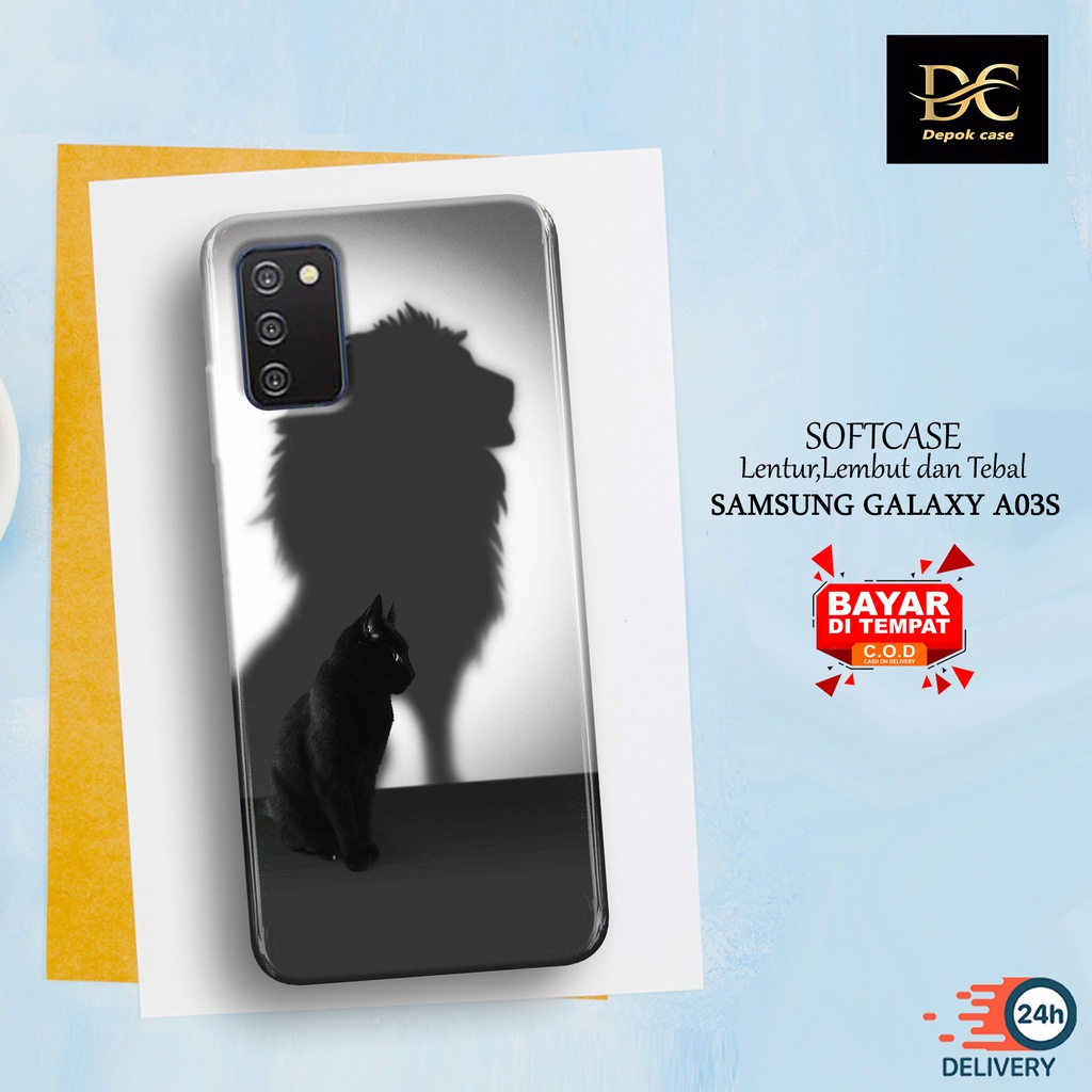 Case Samsung Galaxy A03s Terbaru - Fhasion Case KUCING - Casing Hp Samsung Galaxy A03s Terbaru - Sof