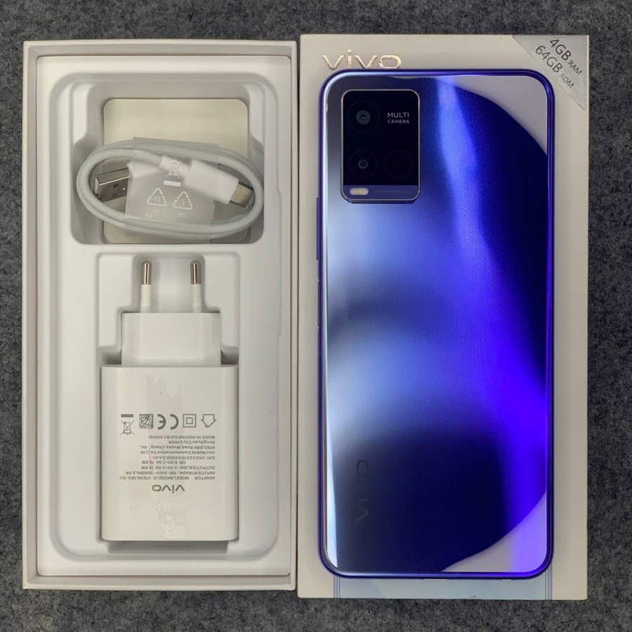 Vivo Y21A 4/64 GB HP Second / Bekas Fullset Mulus Banget Garansi 30 Hari