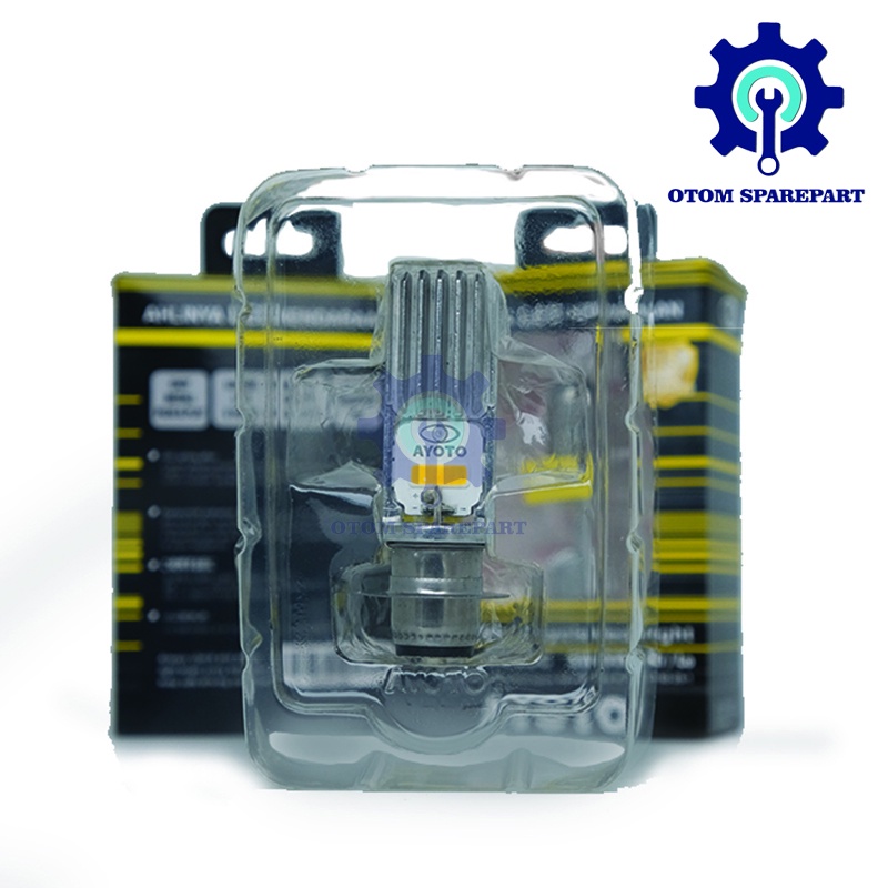 Lampu LED Motor Utama Ayoto M2A M2A PRO SOKET T19/H6 Arus AC DC Motor Bebek MatiK
