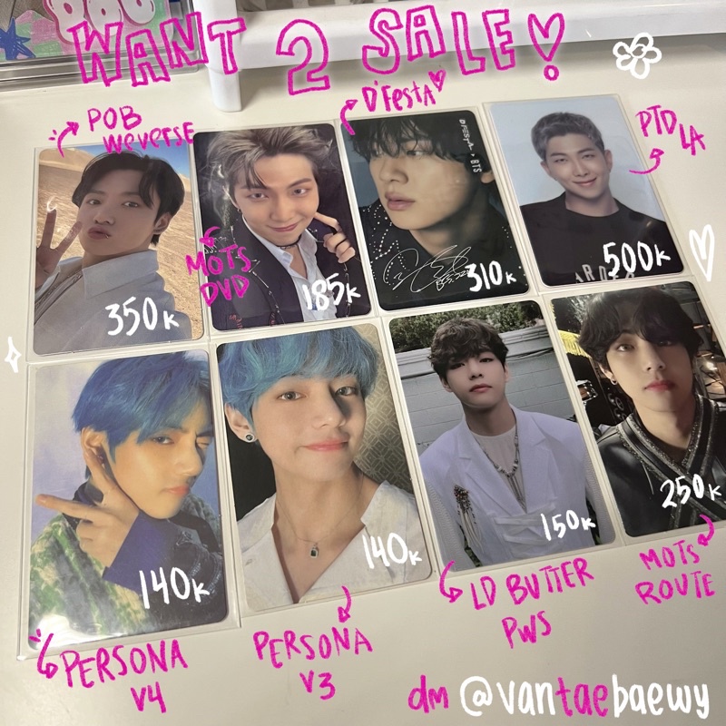 BTS official photocard by @vantaebaewy / pc bts ina dvd ld rare rm jin suga yoongi hobi taehyung jk