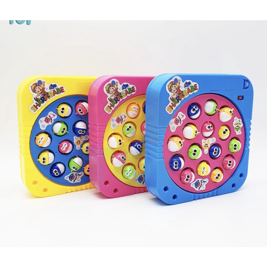 Mainan Fishing Pancing Ikan Baterai Babe Shark Pancingan Ikan Mainan 15 Pcs atau 8 Pcs