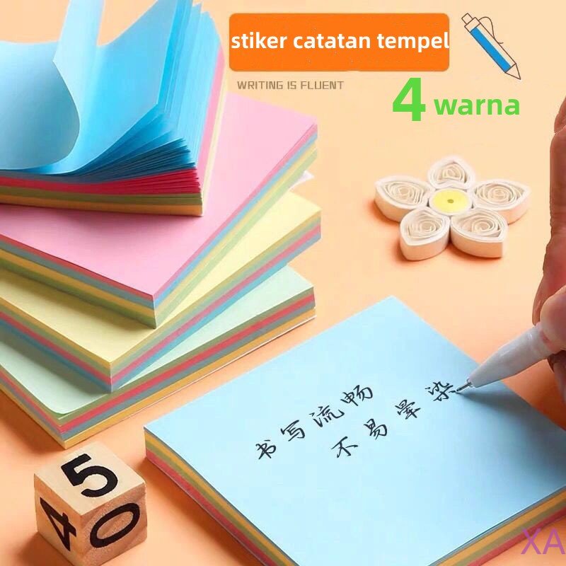 

stiker memo/catatan tempel berwarna-warni/sticky memo/Catatan memo/kertas catatan isi 100 pcs