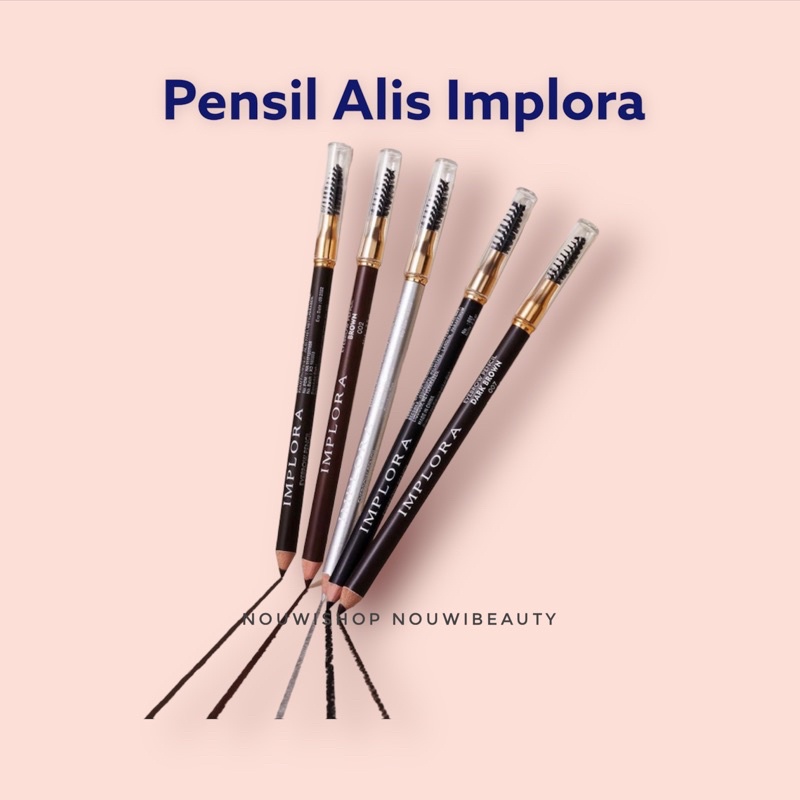 BPOM PENSIL ALIS IMPLORA / EYEBROW PENCIL - brown | black | silver | grey brown | dark brown