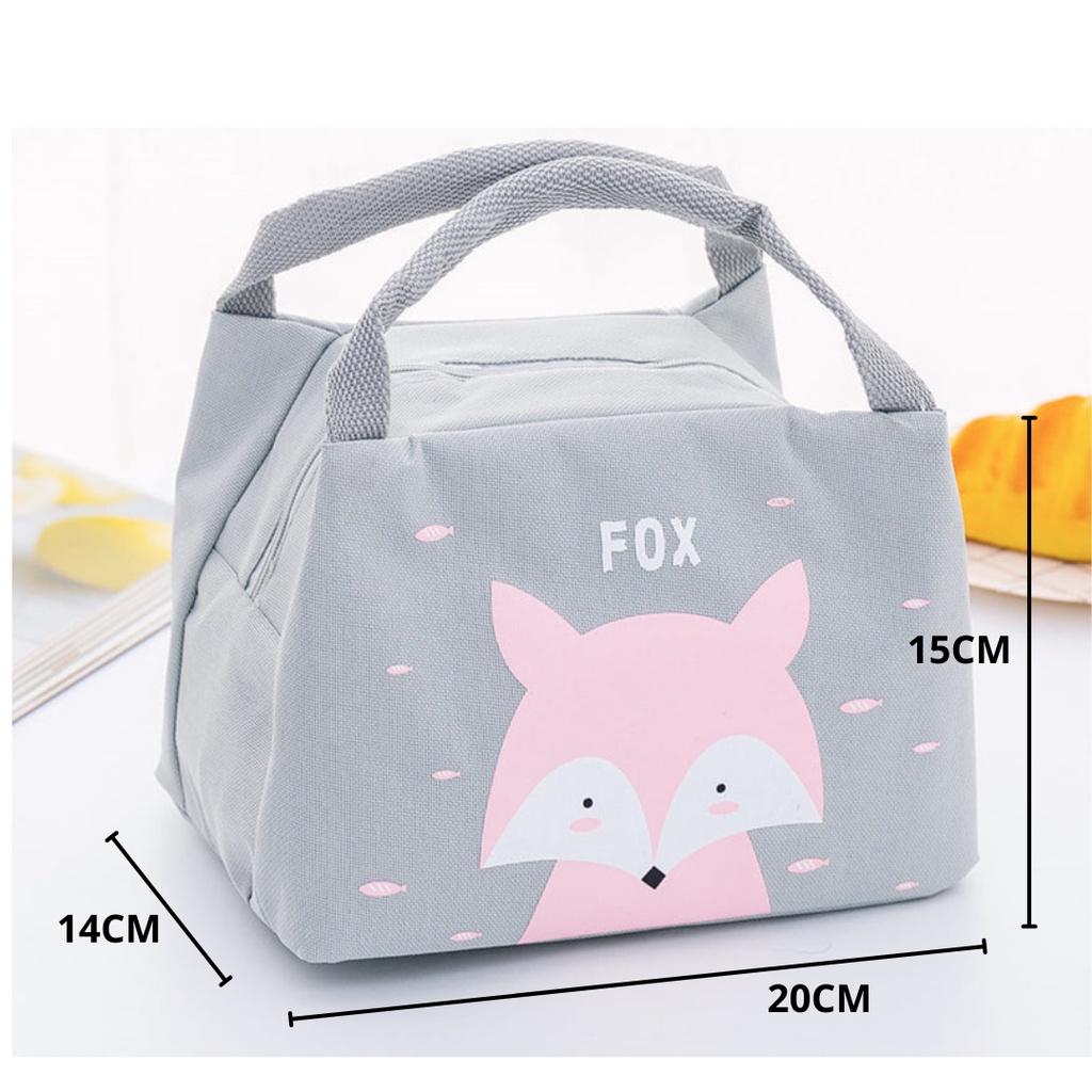 T&amp;Y Tas Bekal Karakter Lunch Bag Cooler Makanan Anak Tas Lunch Box Karakter Anti Air Murah Import