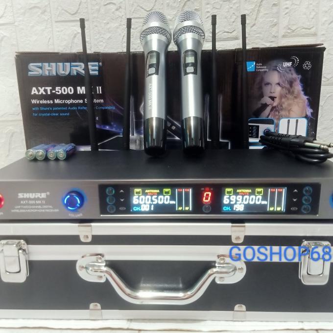 mic SHURE AXT500 MKII GARANSI 2 TAHUN HANDLE FREE KOPER