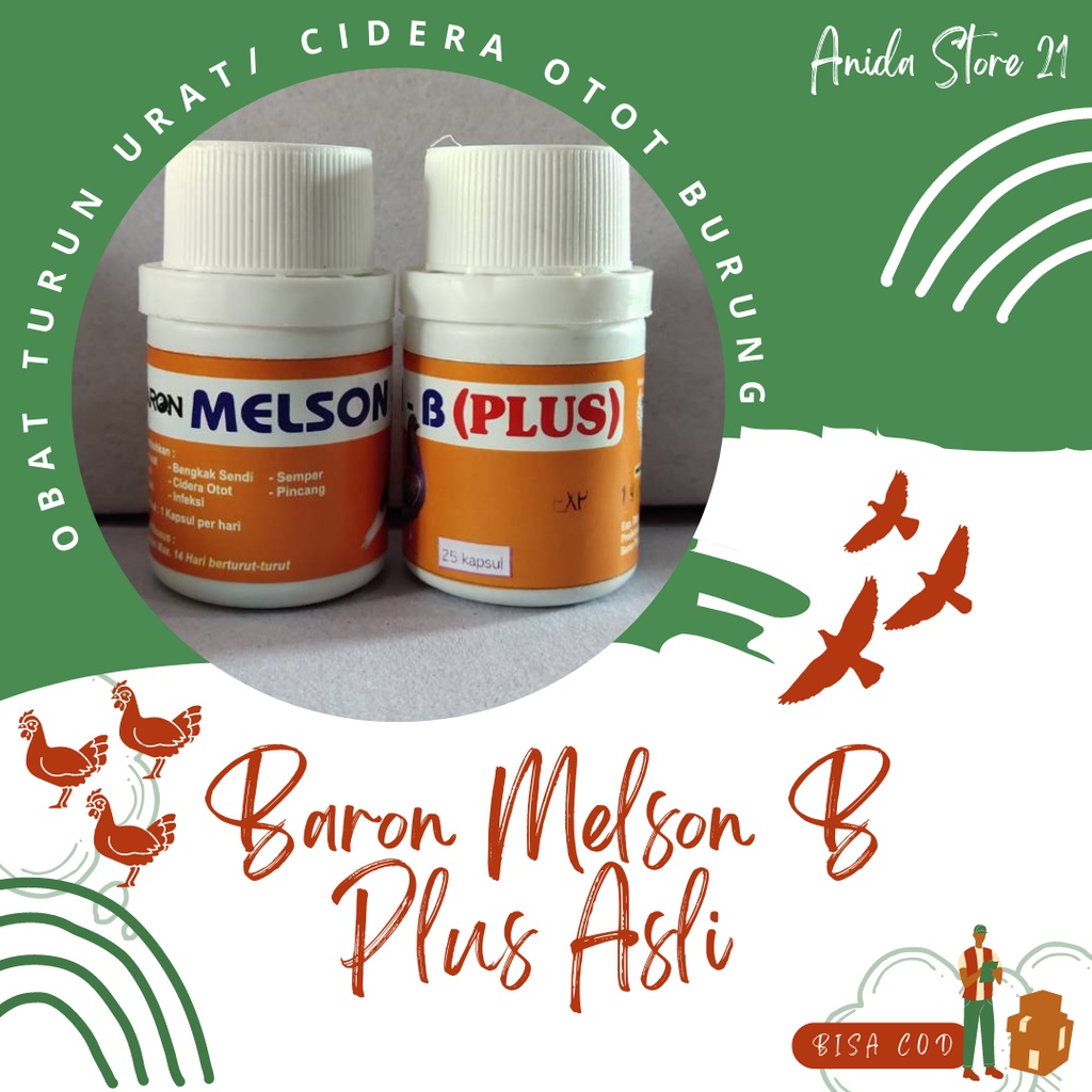 Baron Melson B Plus Isi 25 Butir Asli Ampuh