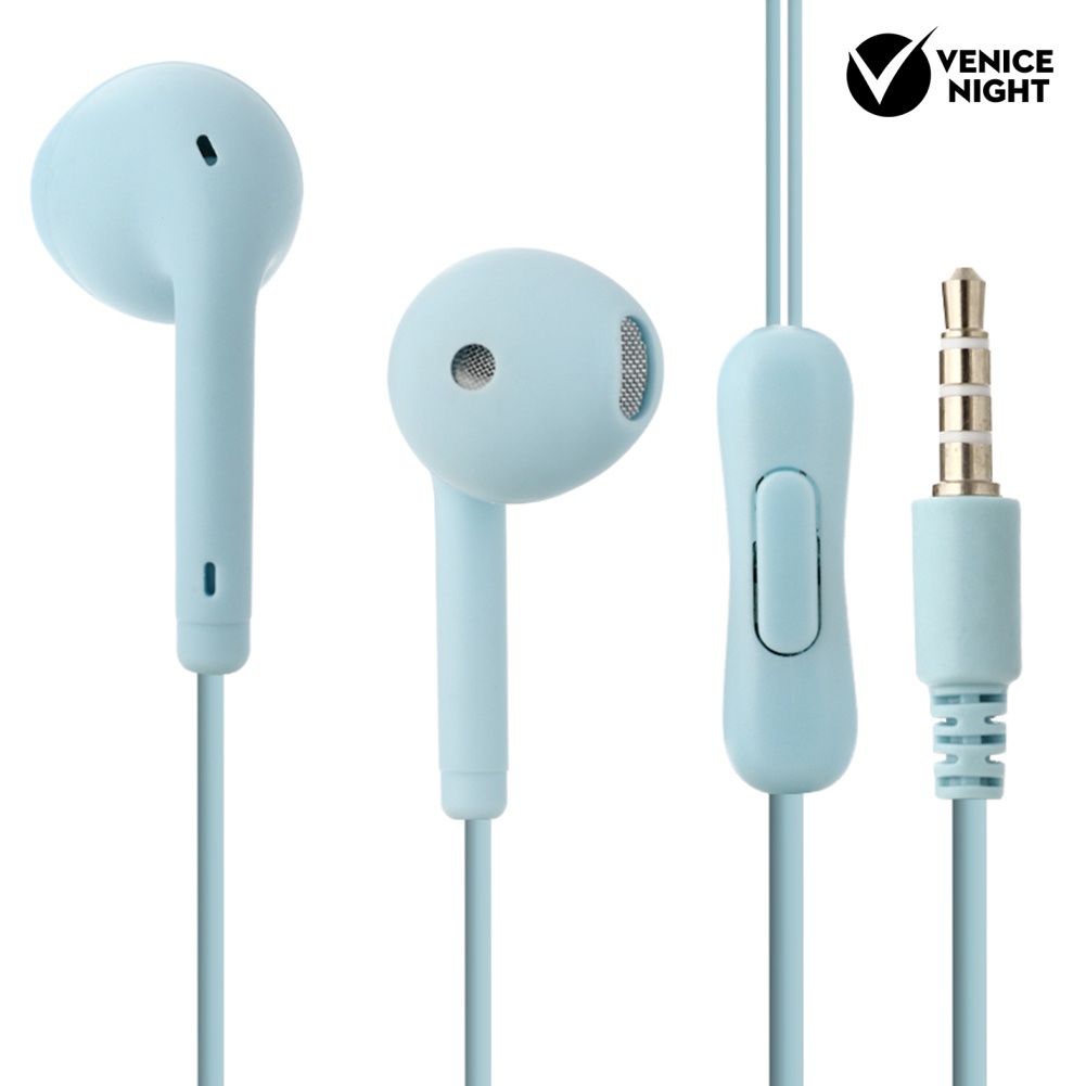 (VNEP) (Berkabel) U88 Headset Earphone Stereo Universal Warna Macaron Dengan Jack 3.5mm Untuk Handphone / PC