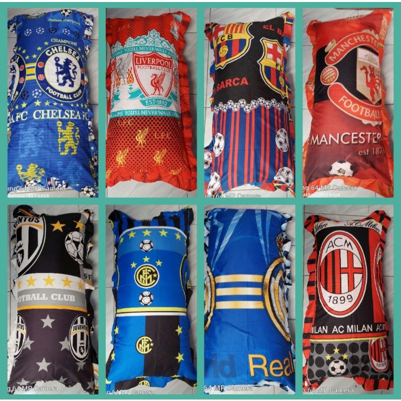 Sarung bantal cinta Jumbo motif Bola ukuran 95x45