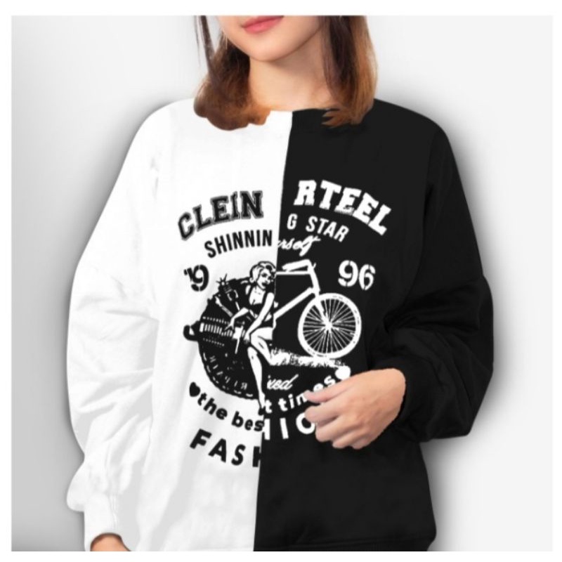 SWEATER OVERSIZE CLEIN RTEEL STYLE COMBI COLOR