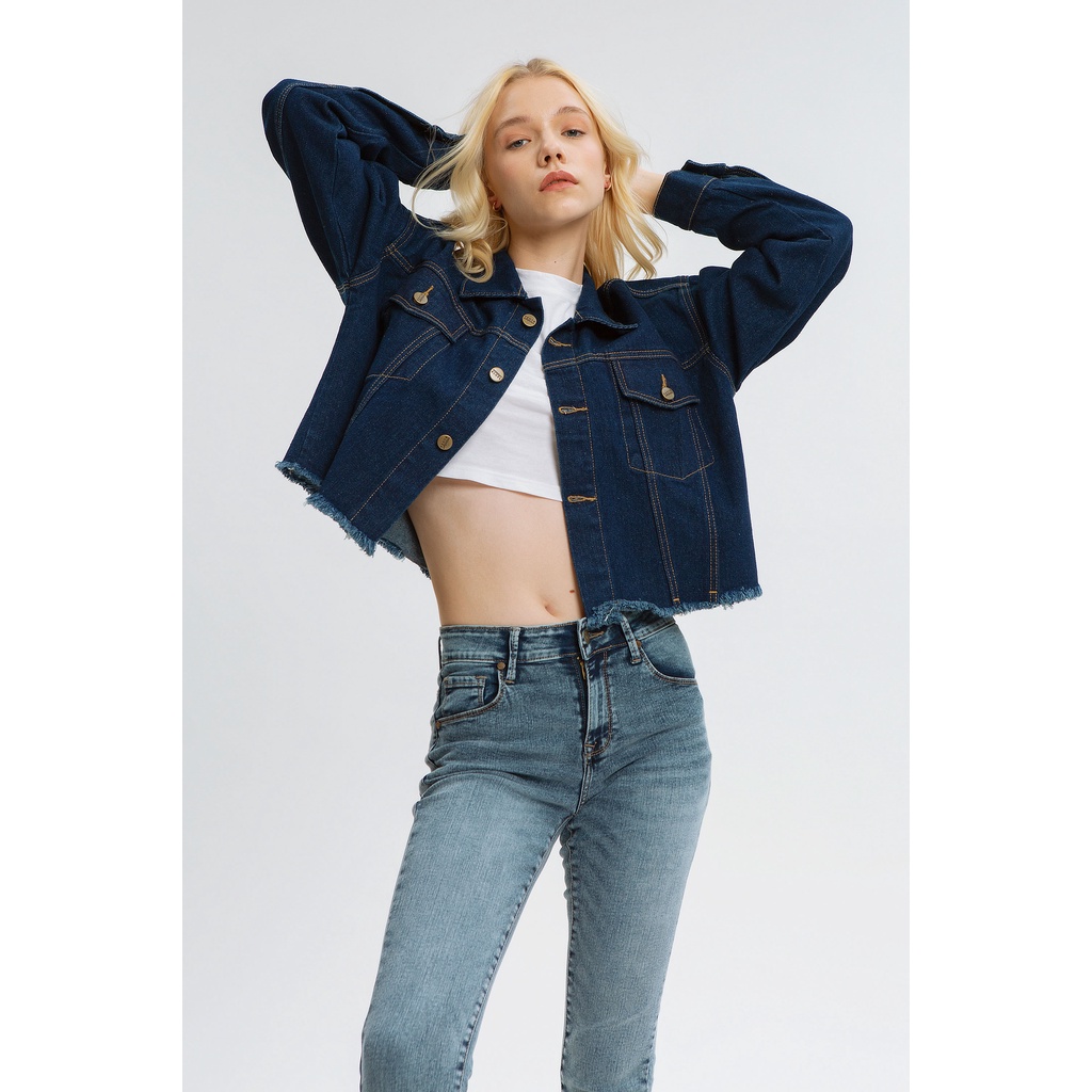 Its Monday Blues Bomb Squad Dara denim jacket