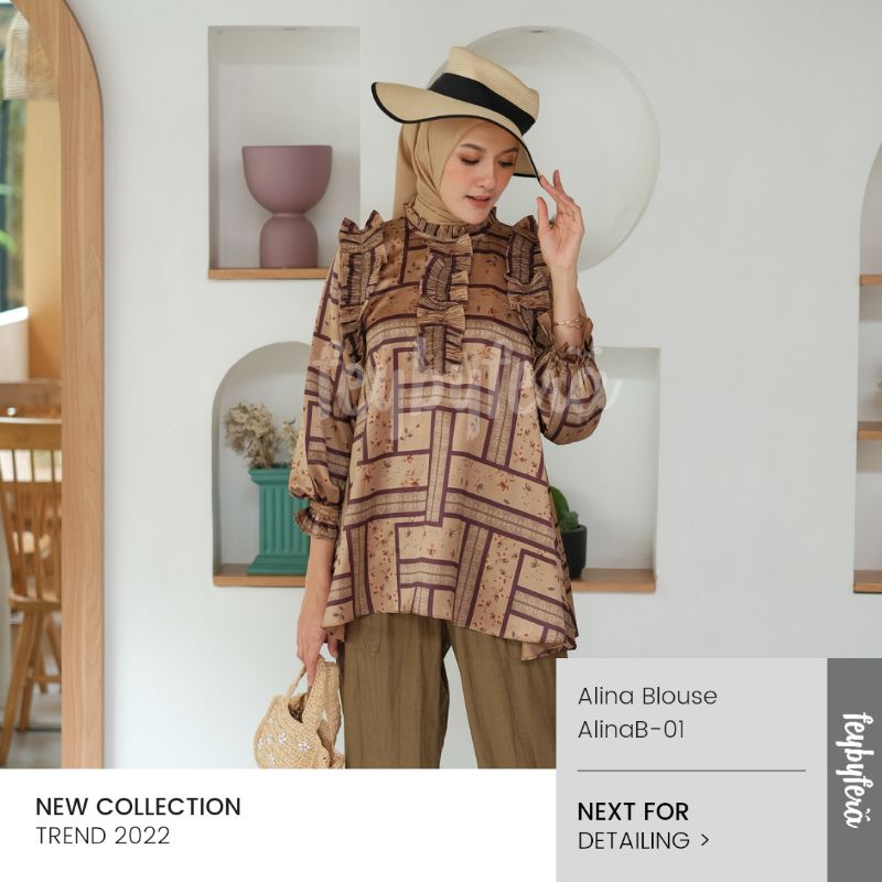 Feybyfera Alina Blouse | Blouse Dior Silk Printing