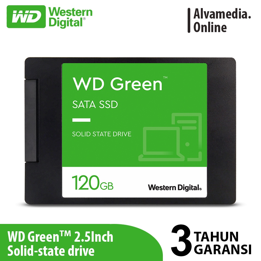 SSD WD GREEN 120GB 240GB 480GB SATA III 6GB/s / SSD WD GREEN ORIGINAL / SSD LAPTOP GARANSI 3 TAHUN
