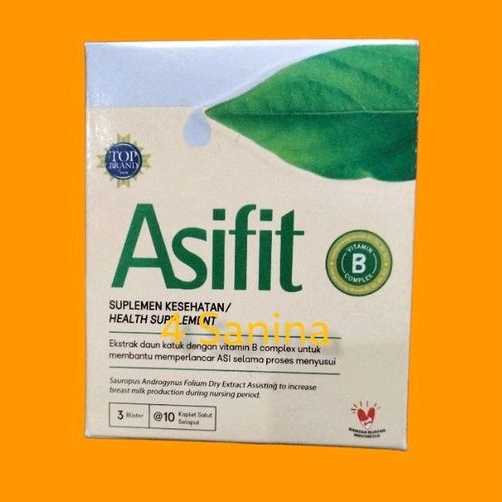 PELANCAR ASI ASIFIT SUPLAMEN MAKANAN HARGA) BOK ISI 3 BLISTER @ 10 KAPLET