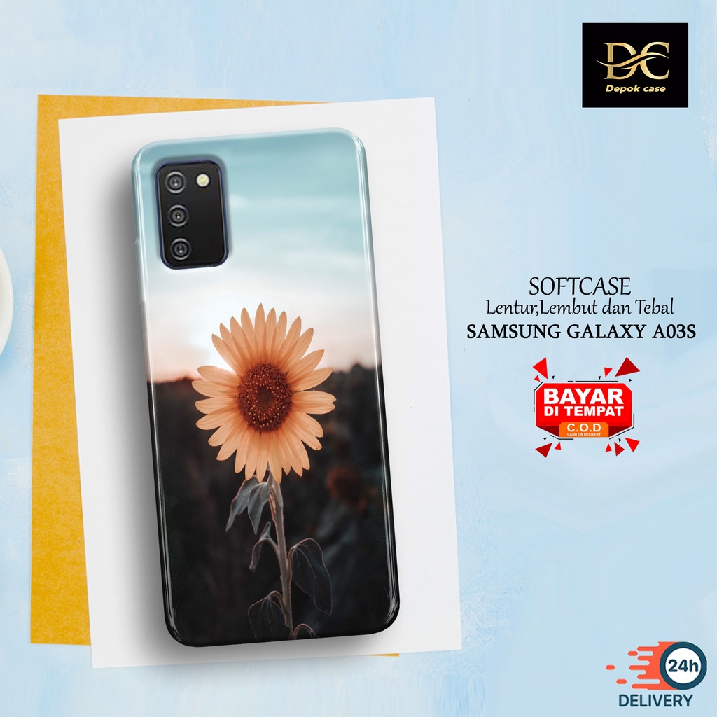 Case Samsung Galaxy A03s Terbaru - Fhasion Case BUNGA - Casing Hp Samsung Galaxy A03s Terbaru - Soft