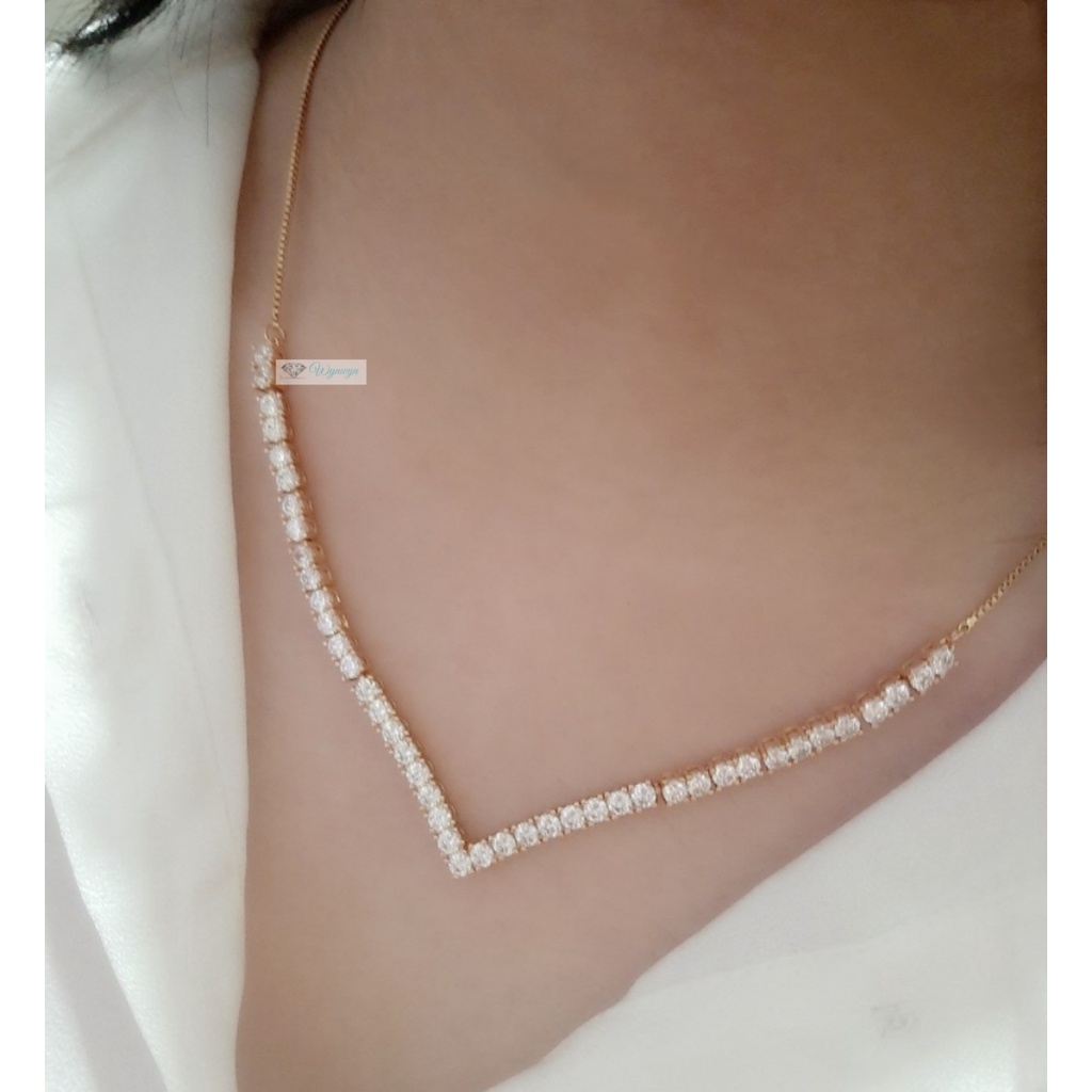 Kalung dan Gelang Serut Emas Fuji Xuping Mt V Lux KE718 GTE641