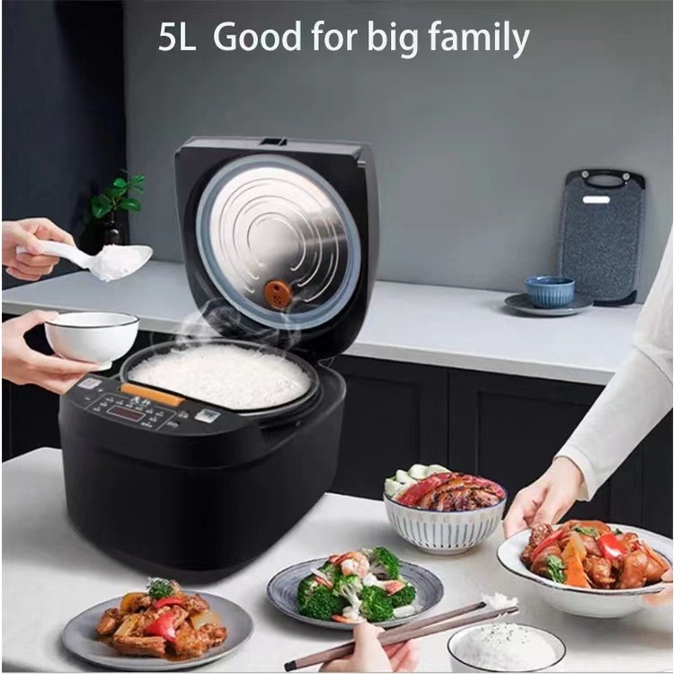 Smart Multifungsi Rice Cooker Penanak Nasi Serbaguna Digital Fast Cooker Big 5L