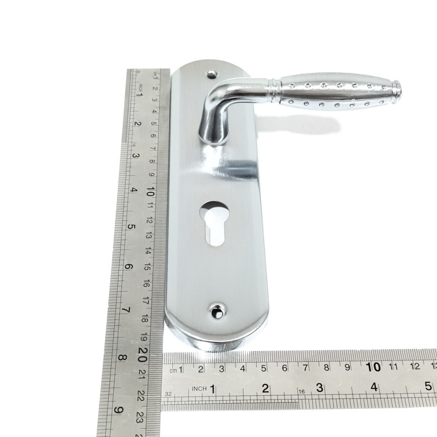 Handle Tanggung Set Granat Bintik Putih / Handel Kunci Pintu Rumah