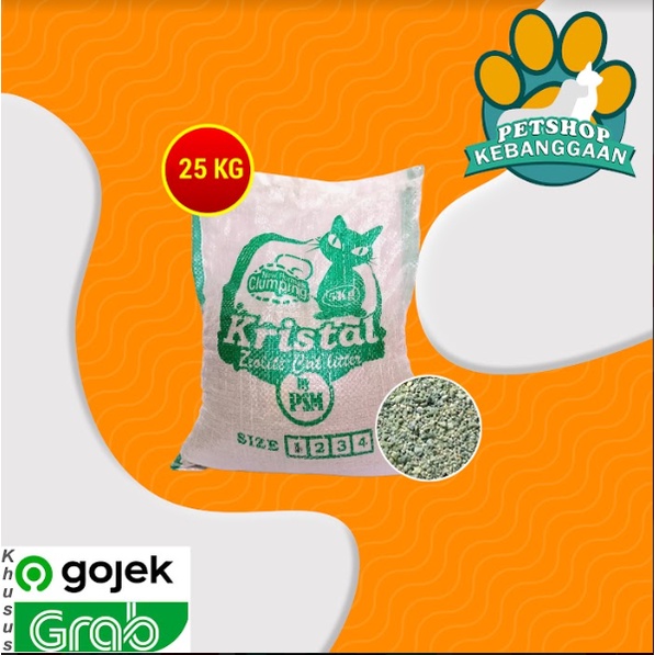 Pasir Kucing Zeolit Zeloit 25 kg Zeolite 25kg Cat Litter non Gumpal Wangi Clumping