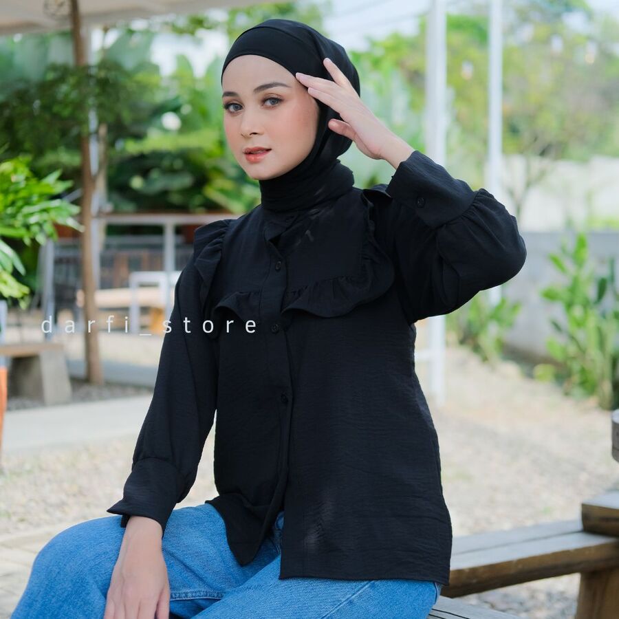 Mecca Blouse - Ukuran S M L XL XXL XXXL 5L - Blouse Jumbo - Kemeja Jumbo