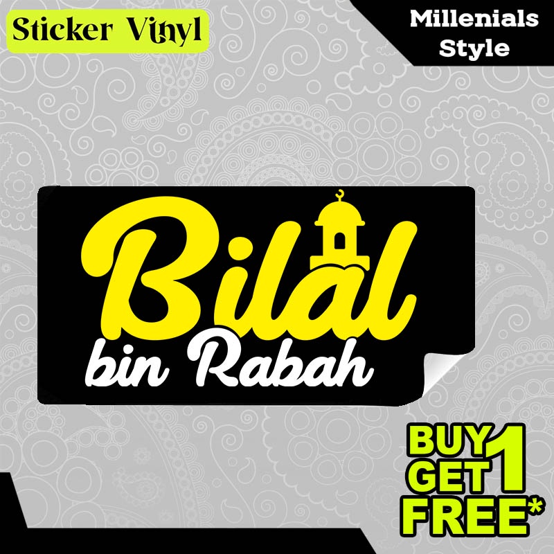 

Stiker Sticker Bilal Bin Rabah Sahabat Rasulullah Gambar Unik Desain Keren dan Kekinian Aesthetic Bahan Vinyl Satuan Anti Air