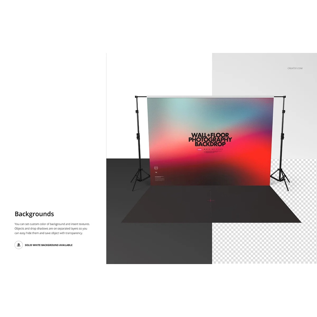 Photography Backdrop Mockup Set
