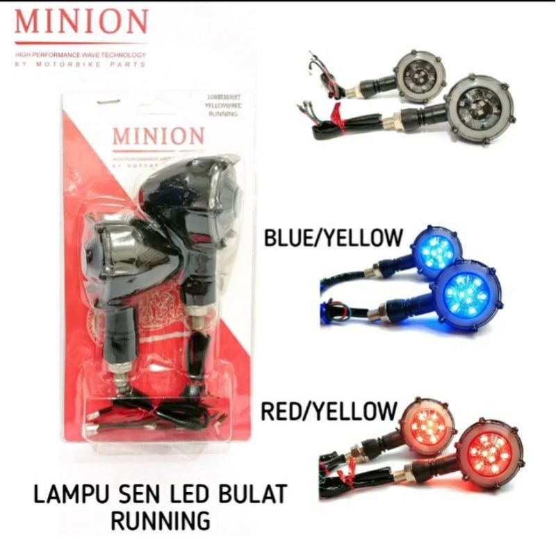 Lampu Sein LED Bulat Running Motor Custom Vixion Tiger Versa Dll