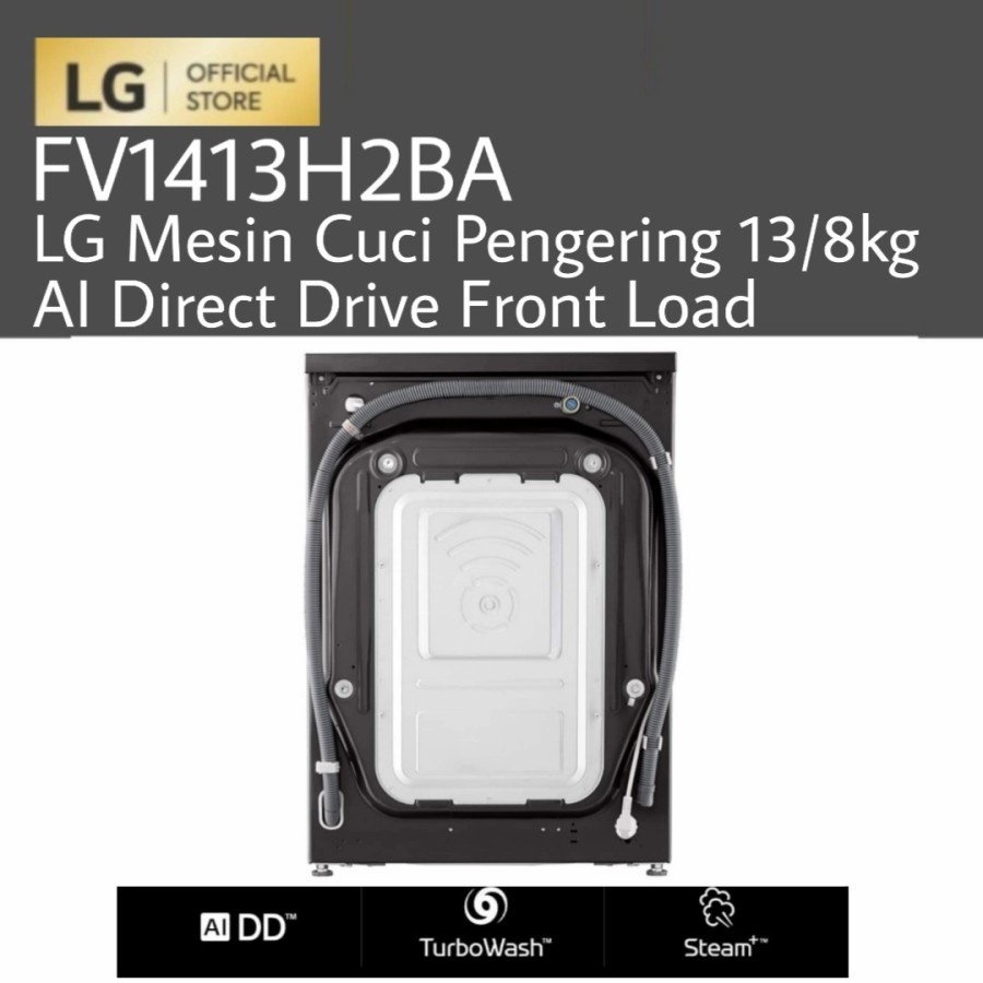 LG FV1413H2BA Mesin Cuci + Pengering 13/8kg AI Direct Drive Front Load